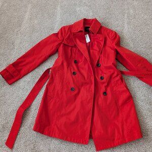 Banana republic trench coat color red orange